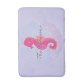 Tapis De Bain Joli Petit Hippocampe Rose (Devant (Vertical))