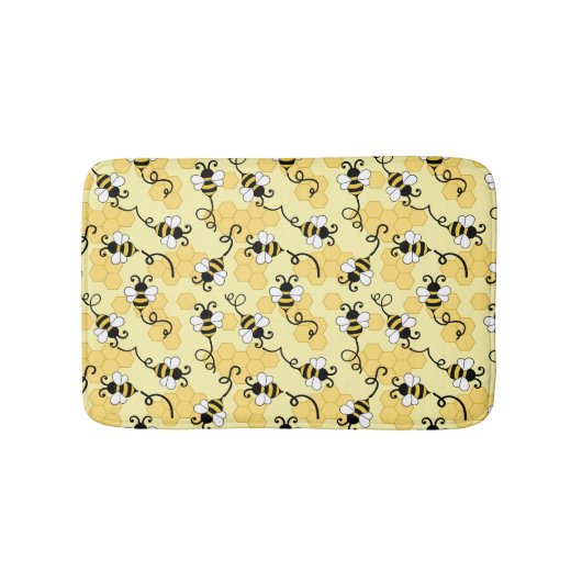 Tapis De Bain Joli petit motif abeilles (Devant)
