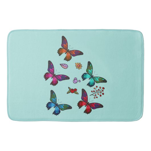 Tapis De Bain Joli Petit Papillons (Devant)