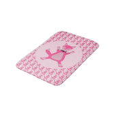 Tapis De Bain Joli rose bébé fille Fox Patterned (Angle)