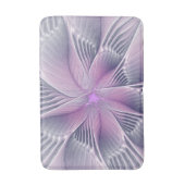 Tapis De Bain Joli rose Fleur Moderne Abstrait Fractal Art (Devant (Vertical))