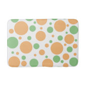 Tapis De Bain Joli Sage Green Orange Pois (Devant)