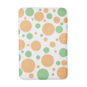 Tapis De Bain Joli Sage Green Orange Pois (Devant (Vertical))