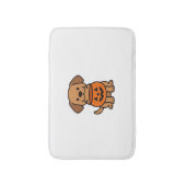 Tapis De Bain Joli T-shirt classique avec un chien en caricature (Devant (Vertical))