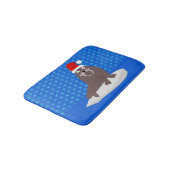Tapis De Bain Joli Walrus de Noël et Snowflakes (Angle)