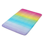Tapis De Bain Jolie aquarelle Rainbow Design (Angle)