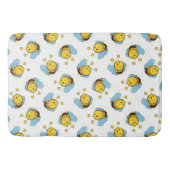 Tapis De Bain Jolie bumble motif blanc (Devant)