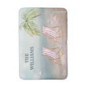 Tapis De Bain Jolie Cascade Serene Beach Scene Bain Mat (Devant (Vertical))