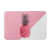 Tapis De Bain Jolie ceinture tropicale rose et blanc ananas (Devant)