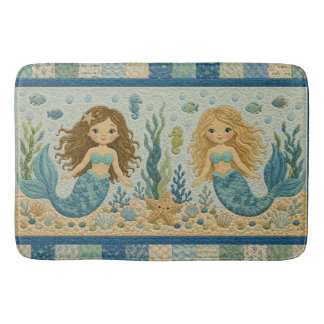 Tapis De Bain Jolie courtepoint de sirène