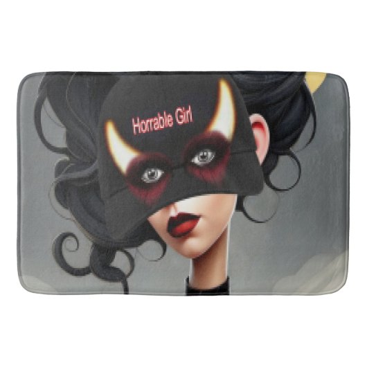 Tapis De Bain Jolie fille horrible (Devant)