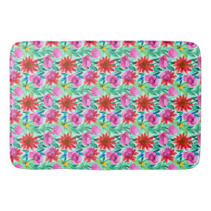 Tapis De Bain Jolie fleur aquarelle
