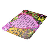 TAPIS DE BAIN JOLIE FLORALE JEREMIAH 29:11 BIBLE (Angle)