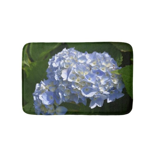 Tapis De Bain Jolie Hydrangea Flowers Bleu Bleu Clair (Devant)