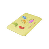 Tapis De Bain Jolie jellybeans bondissant dessin animé (Angle)