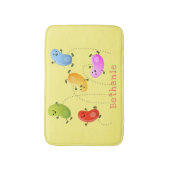 Tapis De Bain Jolie jellybeans bondissant dessin animé (Devant (Vertical))