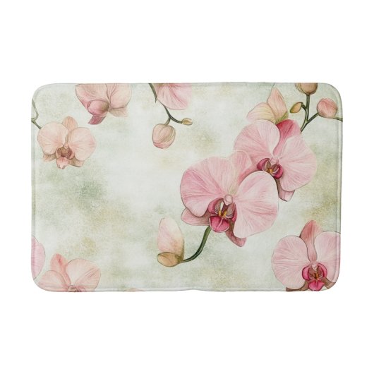 Tapis De Bain Jolie Orchidée rose (Devant)
