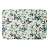Tapis De Bain Jolie Papillons Bleus Mariage (Devant)