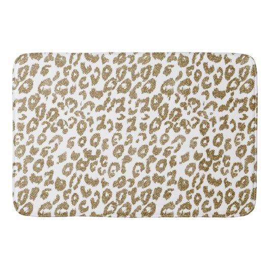 Tapis De Bain Jolie Parties scintillant Empreinte de léopard ten (Devant)