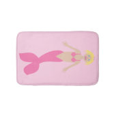 Tapis De Bain Jolie sirène d'Imaginaire rose (Devant)
