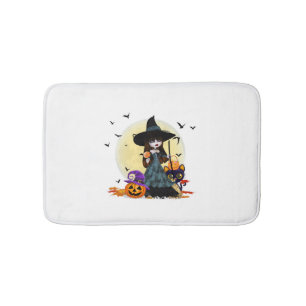 Tapis De Bain Jolie sorcière d'Halloween