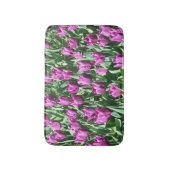 Tapis De Bain Jolie Tulipes pourpres Florale (Devant (Vertical))
