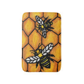 Tapis De Bain Jolie veste Jaune Bee Honeypeb (Devant (Vertical))