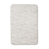 Tapis De Bain Jolies Fleurs Blanc Crème (Devant (Vertical))