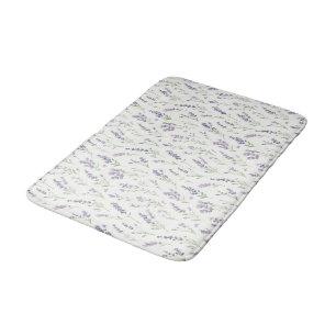 Tapis De Bain Jolies Fleurs Blanches Lavande Shower Nuptial