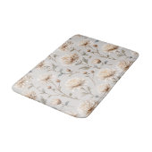 Tapis De Bain Jolies Fleurs Crème (Angle)