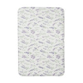 Tapis De Bain Jolies Fleurs de Mariage Lavande et Blanches (Devant (Vertical))
