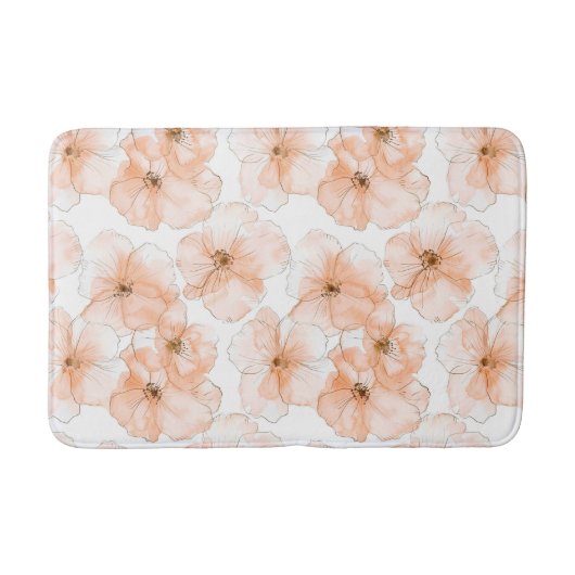 Tapis De Bain Jolies Fleurs de Pêcher (Devant)