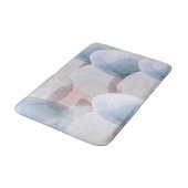 Tapis De Bain Jolies formes pastel Abstraites (Angle)