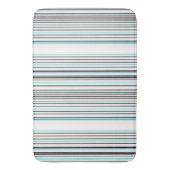 Tapis De Bain Jolies rayures grises aqua (devant Vertical)