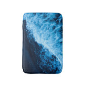 Tapis De Bain Jolies vagues bleues (Devant (Vertical))