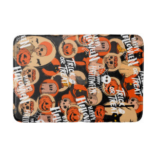 Tapis De Bain Jolies vibrations effrayantes d'Halloween