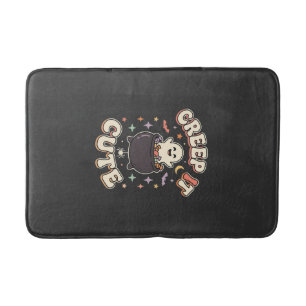 Tapis De Bain Jolies vibrations effrayantes d'Halloween