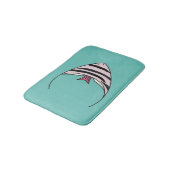 Tapis De Bain Jolis poissons turquoise (Angle)