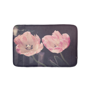 Tapis De Bain Jolis tulipes en fleurs - Personnalisé