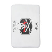 Tapis De Bain Jolly roger personnalisé (Cutlass) (Devant (Vertical))