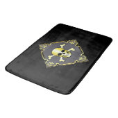 Tapis De Bain Jolly roger/pirate/or/noir (Angle)