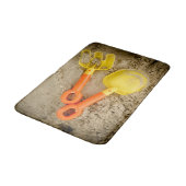 Tapis De Bain Jouets de sable jaune et orange (Angle)