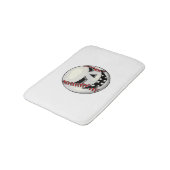 Tapis De Bain Joueur de baseball Halloween Jack-o'-lantern (Angle)