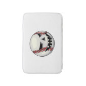 Tapis De Bain Joueur de baseball Halloween Jack-o'-lantern (Devant (Vertical))