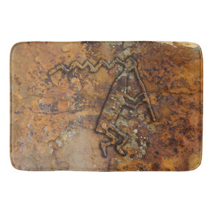Tapis De Bain Joueur de flute Petroglyph