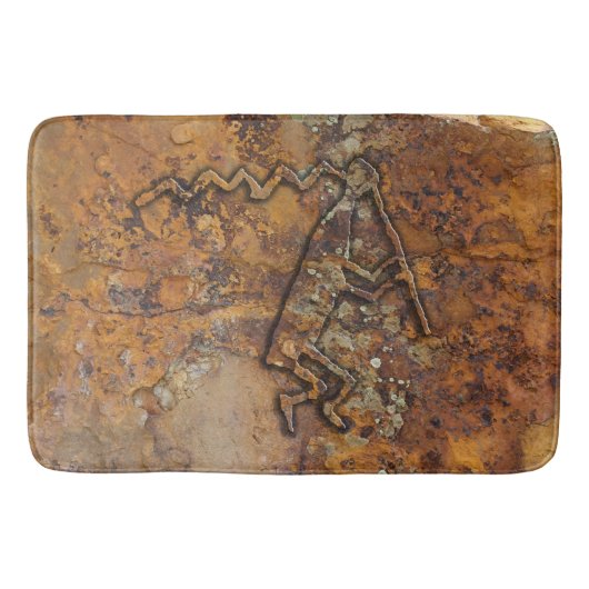 Tapis De Bain Joueur de flute Petroglyph (Devant)