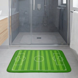 Tapis De Bain Joueur de football ou entraîneur de football Terra