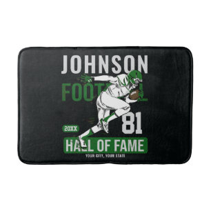 Tapis De Bain JOUEUR DE Football Personnalisé Équipe NUMBER Spor