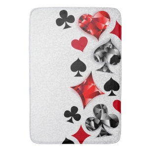 Tapis De Bain Joueur de poker Joueur de cartes de jouer costumes