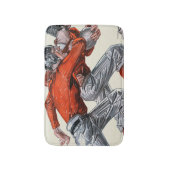 Tapis De Bain Joueurs de football (Devant (Vertical))